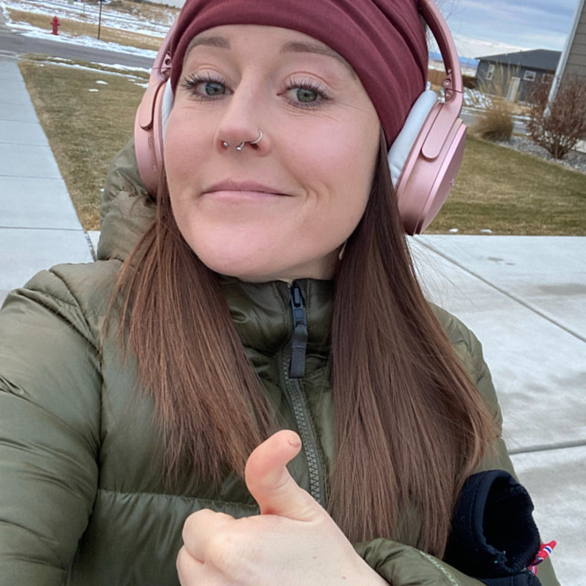 marsala head scarf by ecoshag