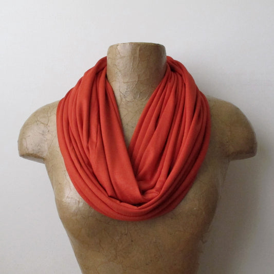 vermillion infinity scarf by ecoshag