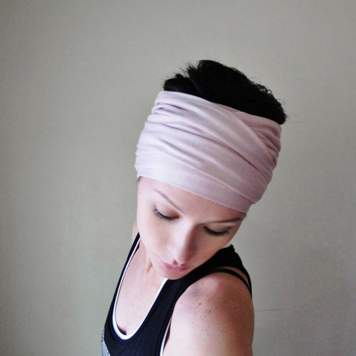 ballet slipper pink head wrap ecoshag