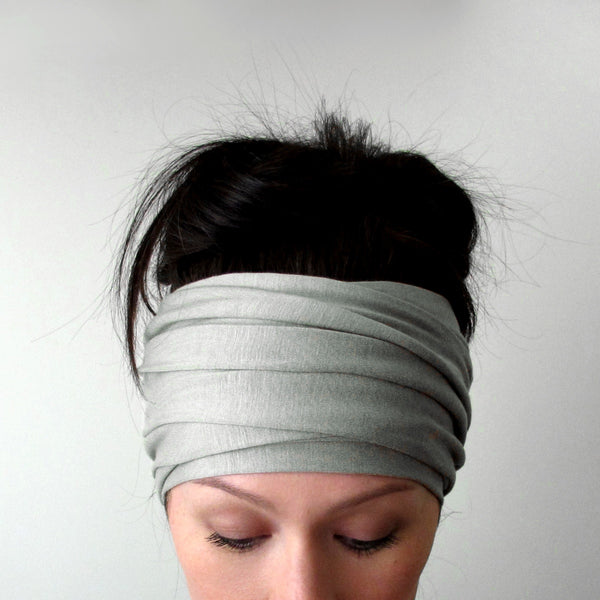sage green head scarf