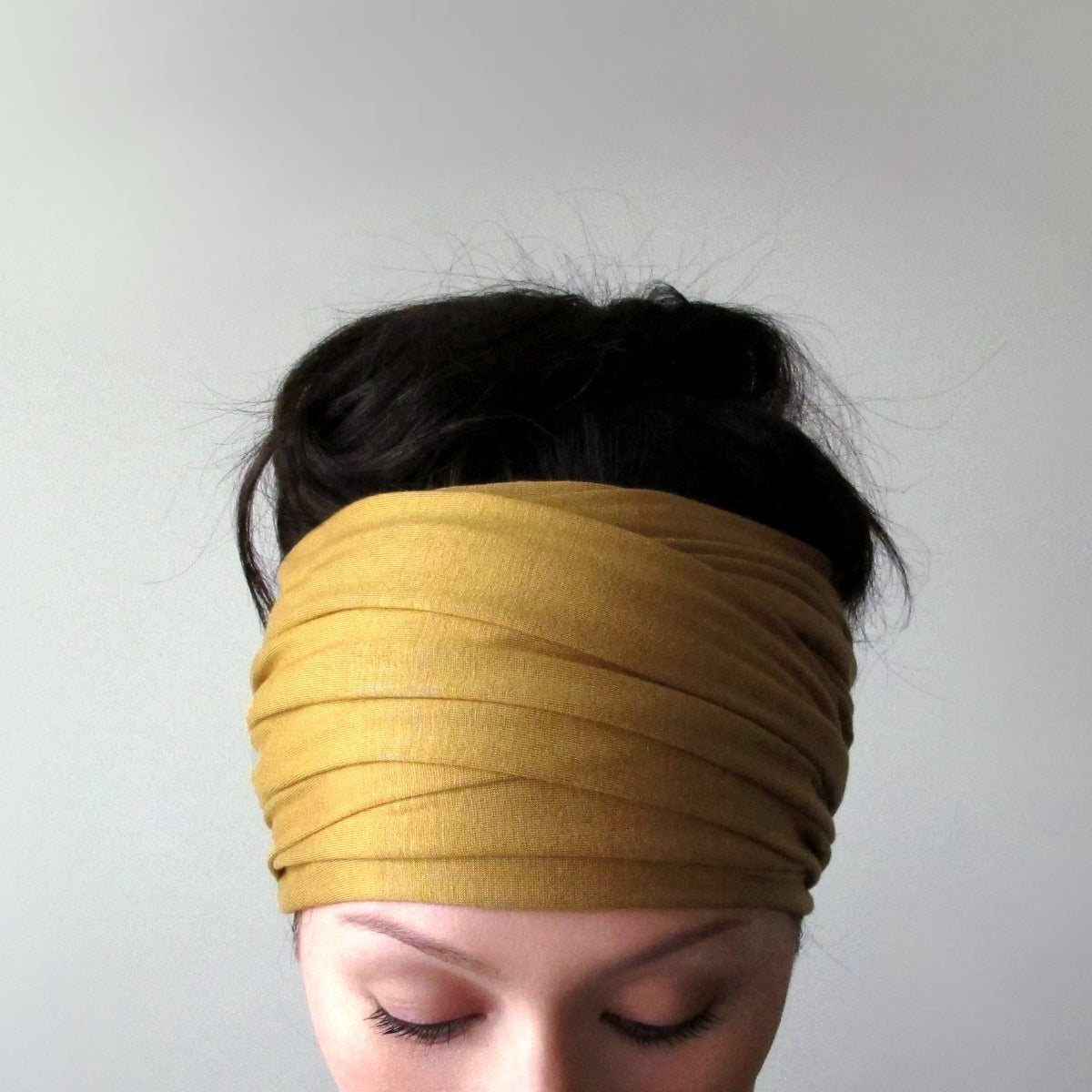 honey gold head scarf ecoshag