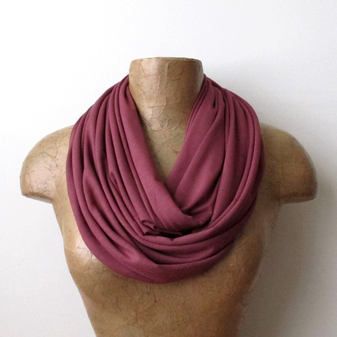 marsala infinity scarf by ecoshag