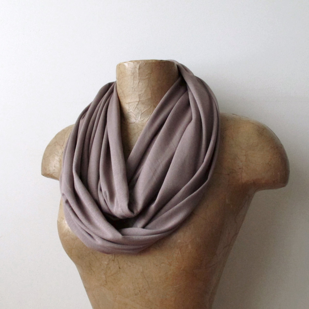 mink brown loop scarf by ecoshag