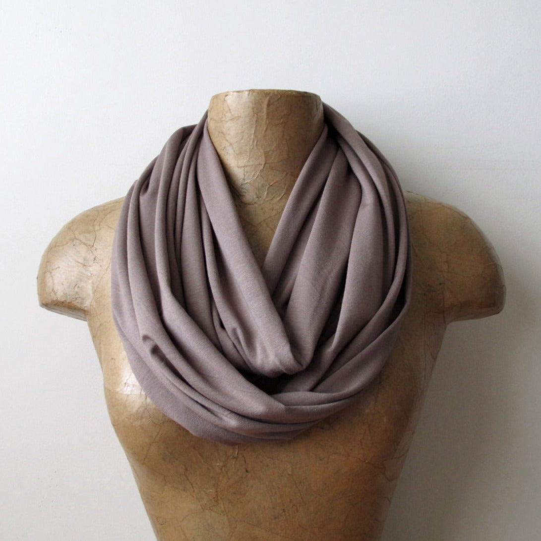 mink brown infinity scarf by ecoshag