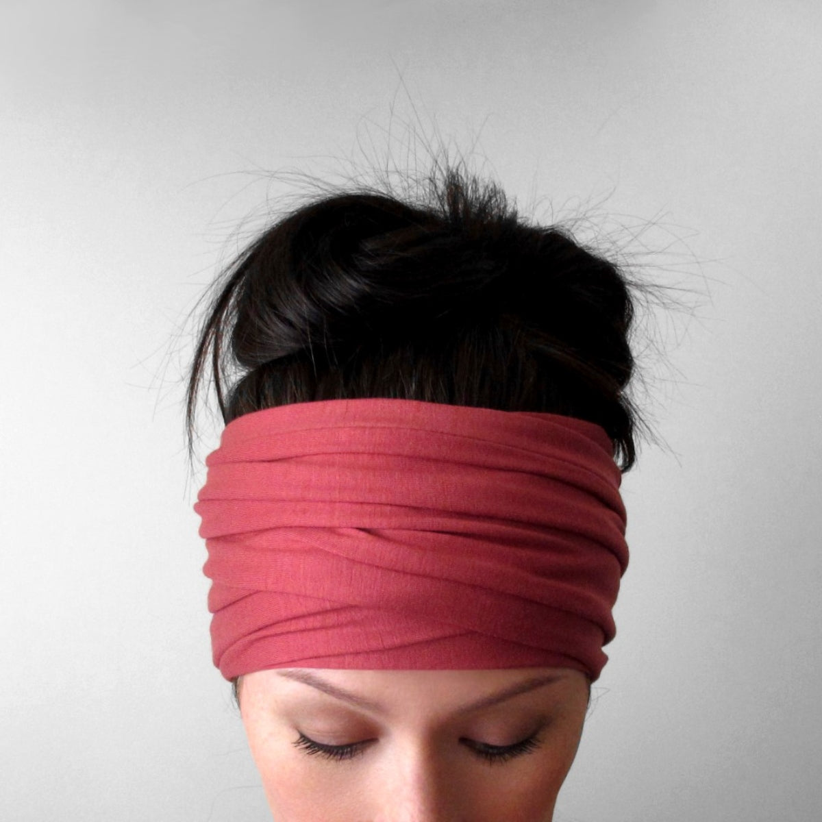 rhubarb head scarf by ecoshag