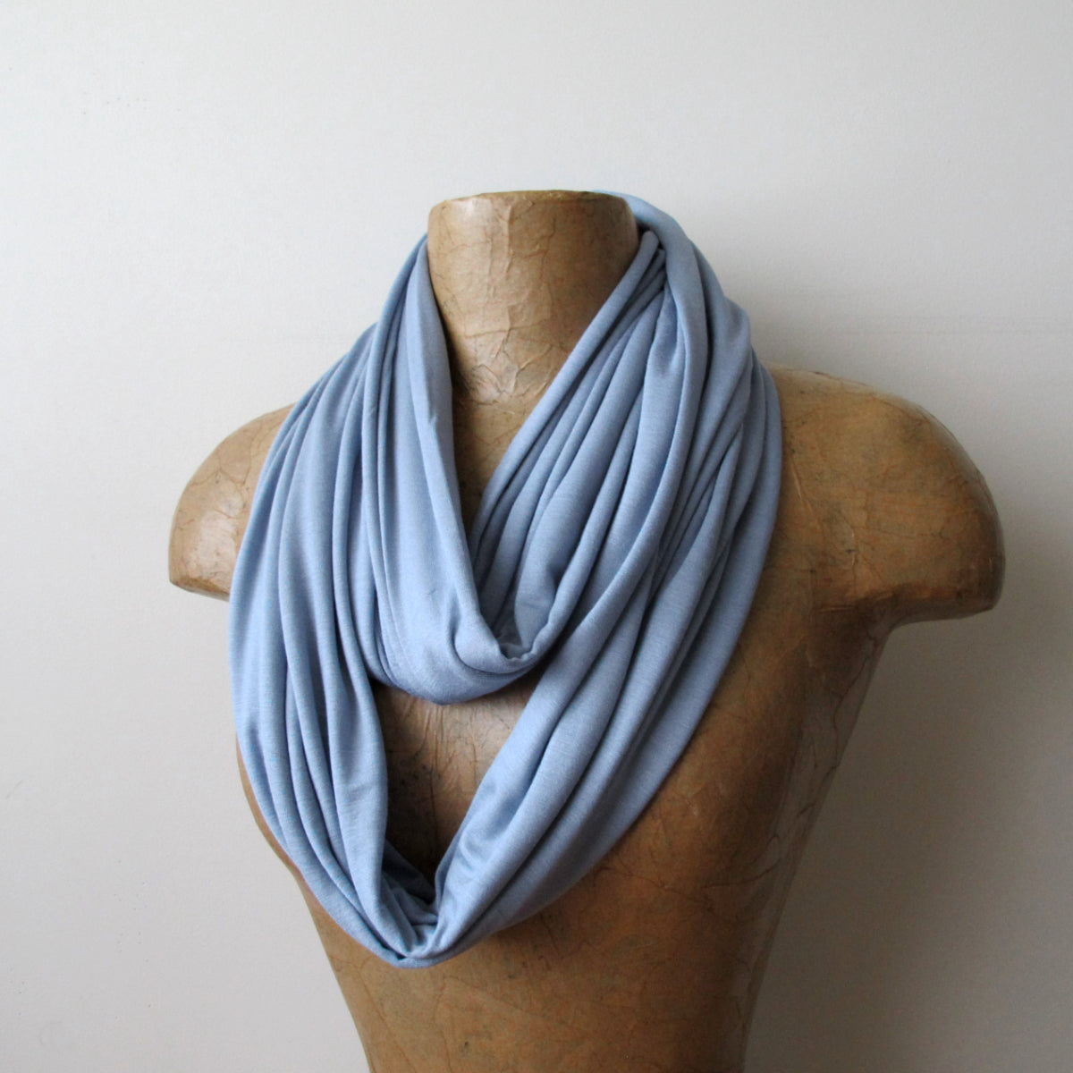 steel blue tube scarf by ecoshag