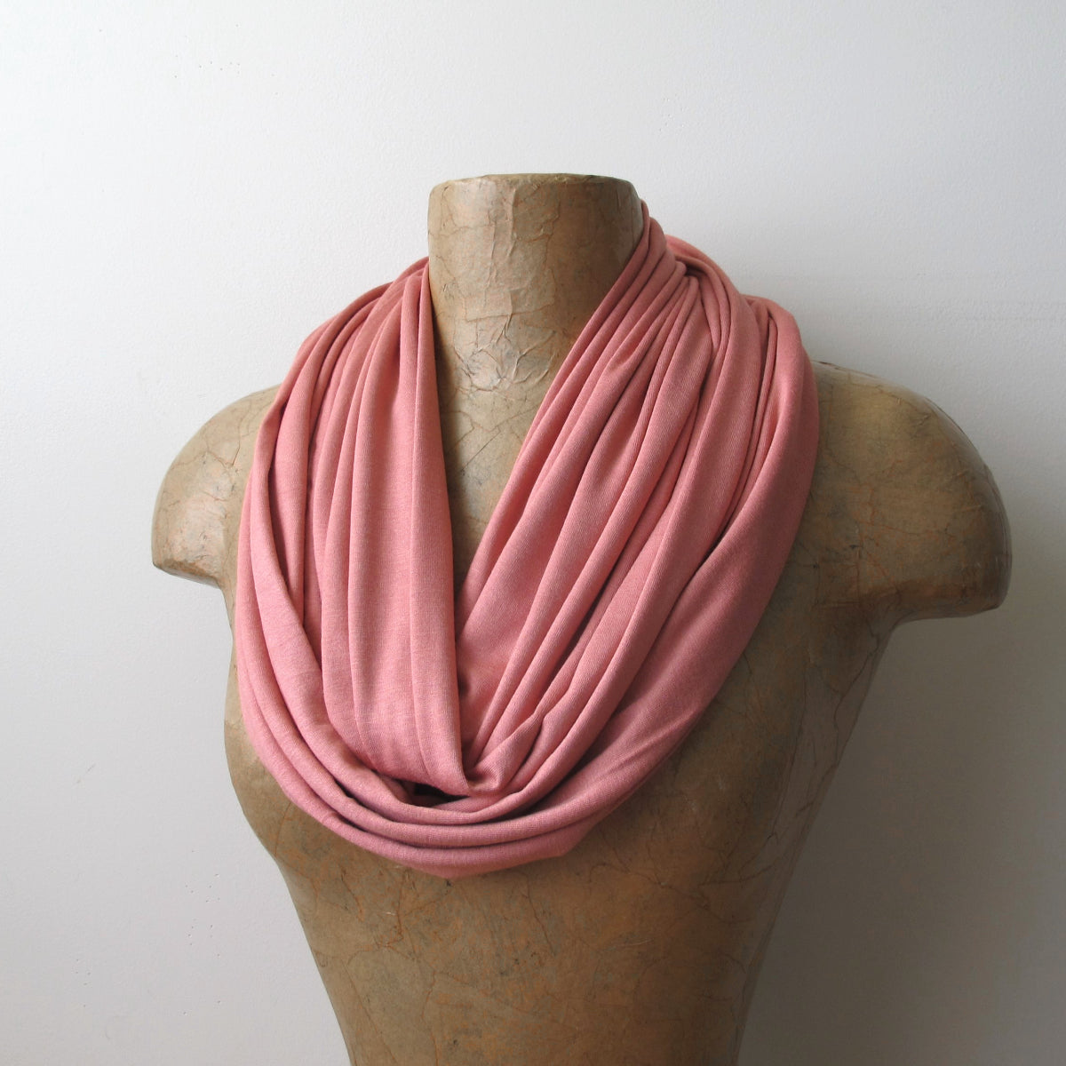 sweet peach loop scarf by ecoshag