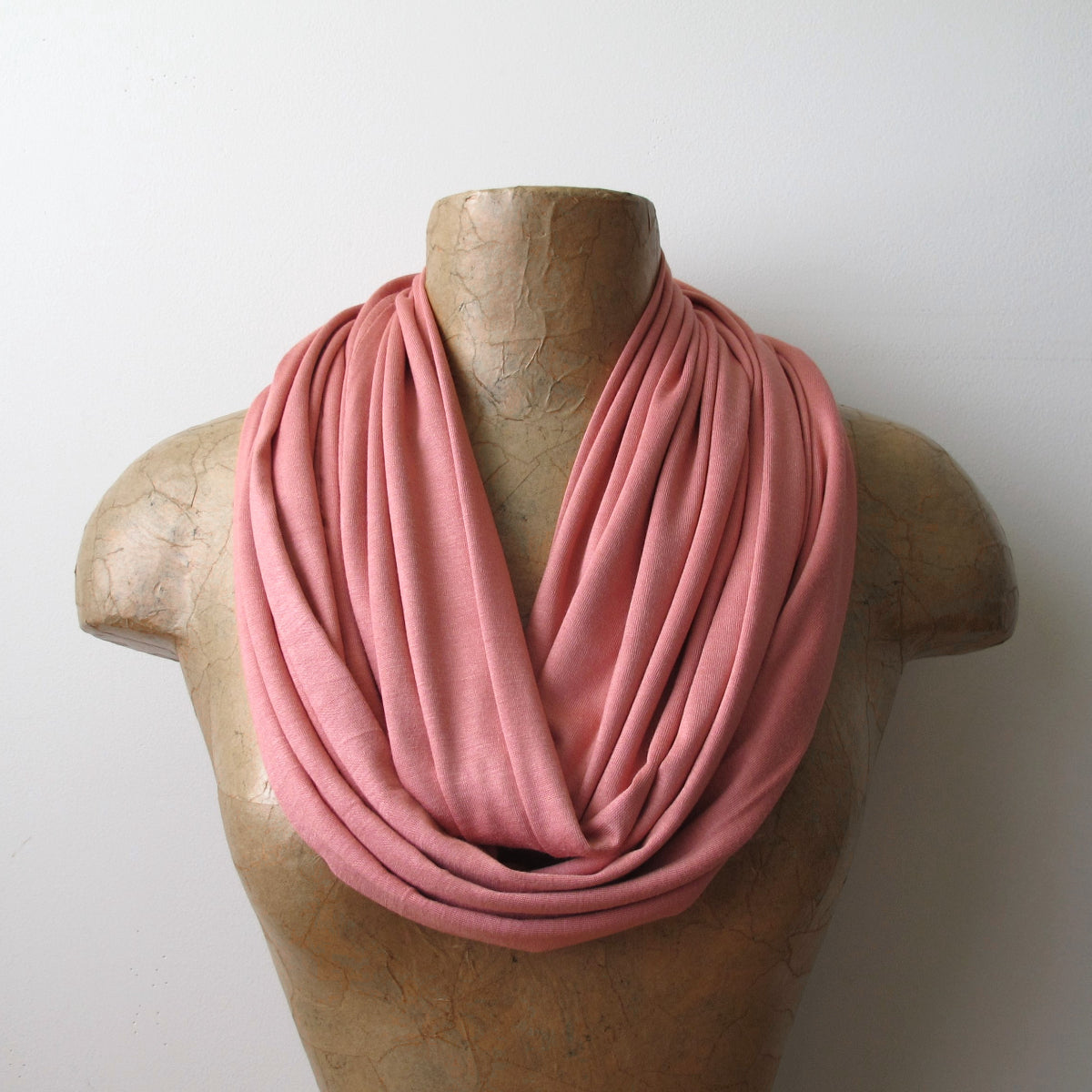 sweet peach infinity scarf by ecoshag