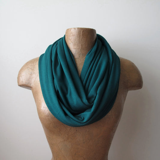 teal green infinity scarf