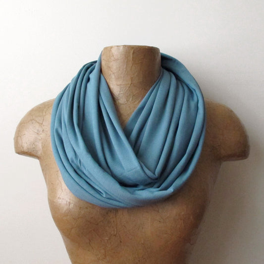 vintage teal infinity scarf by ecoshag