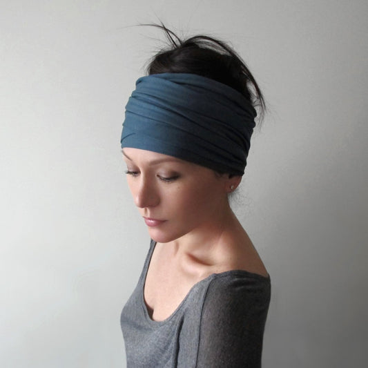 aegean blue ecoshag head scarf