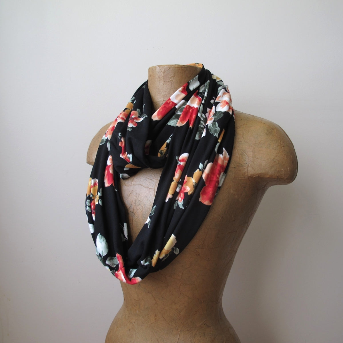 black floral scarf