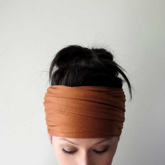 ecoshag burnt orange boho headscarf
