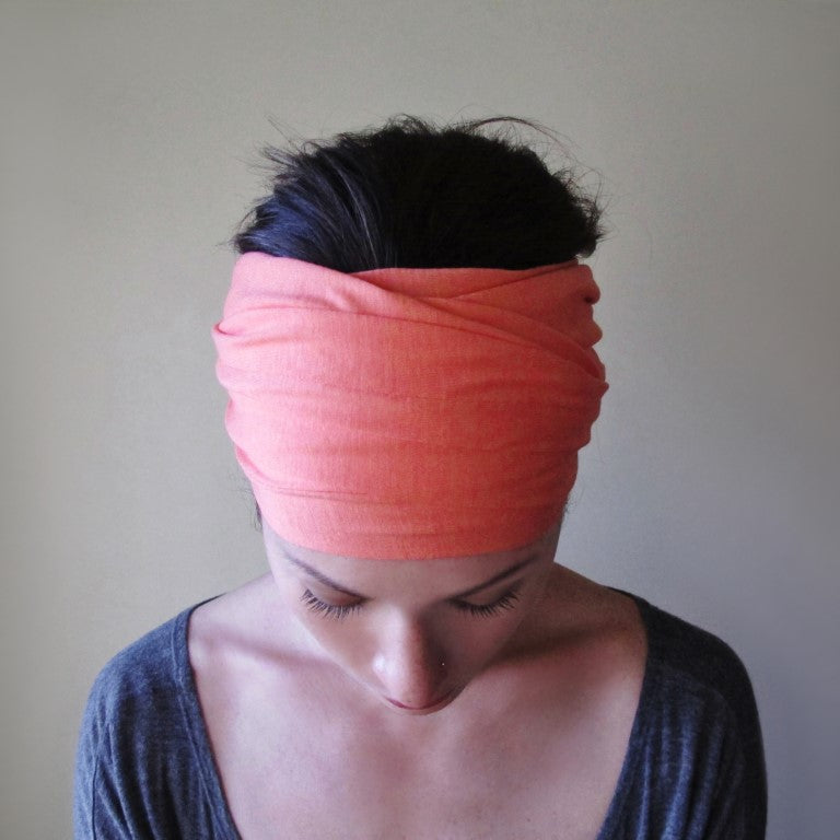 ecoshag CORAL PINK Head Scarf for women
