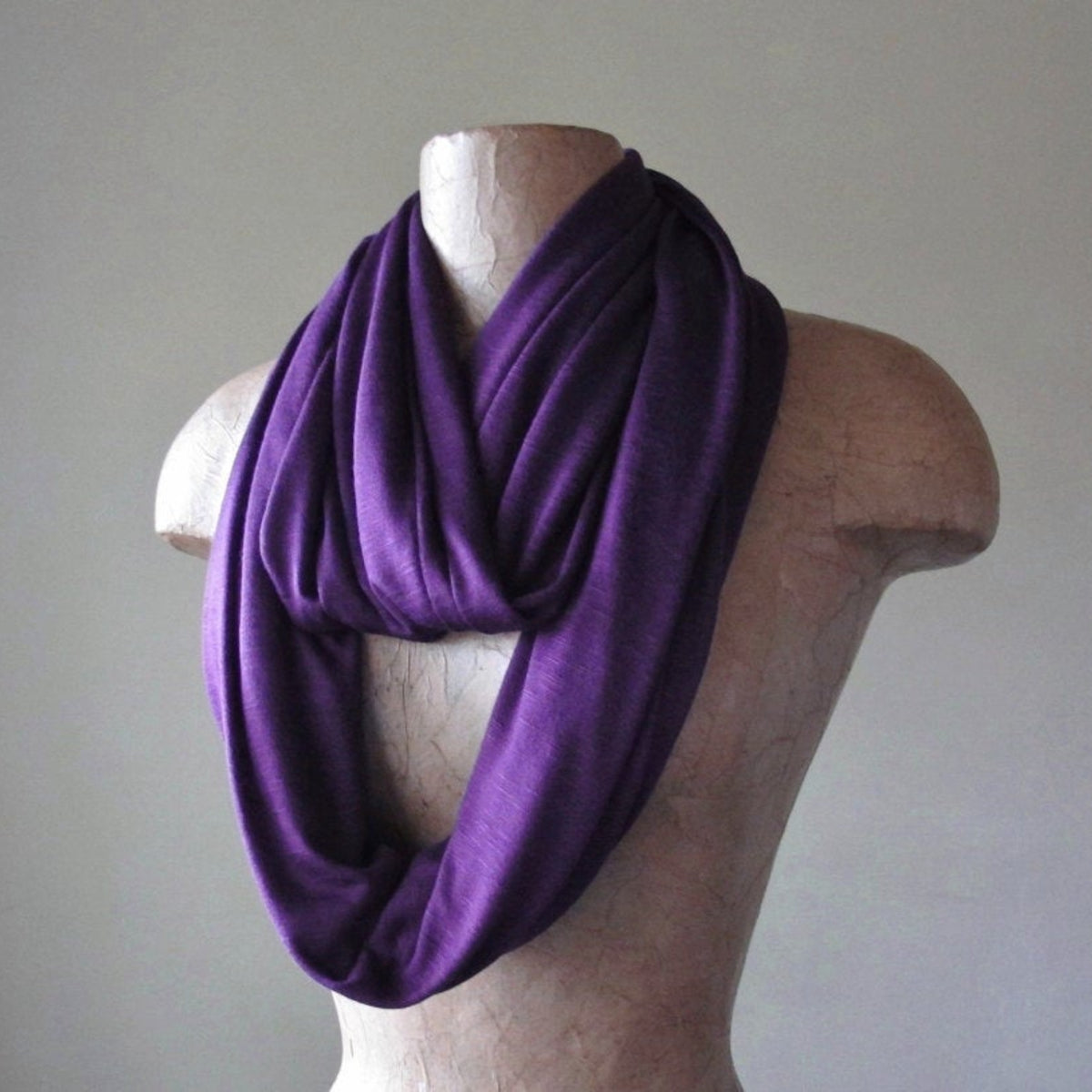 ecoshag purple infinity scarf