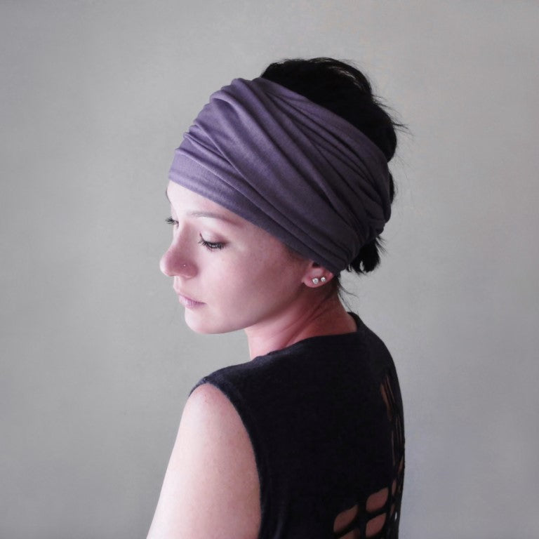 lavender head scarf for women