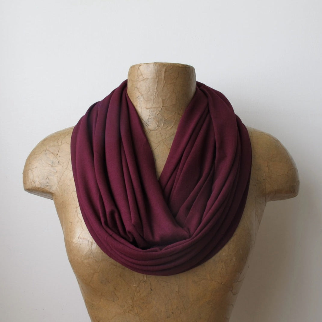 maroon ecoshag scarf