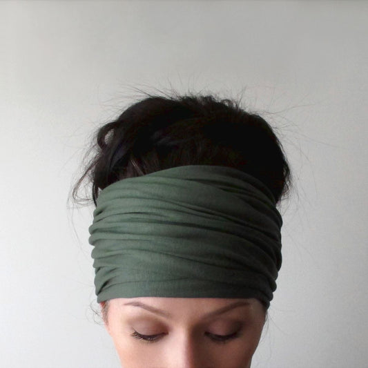 Mineral green head scarf ecoshag
