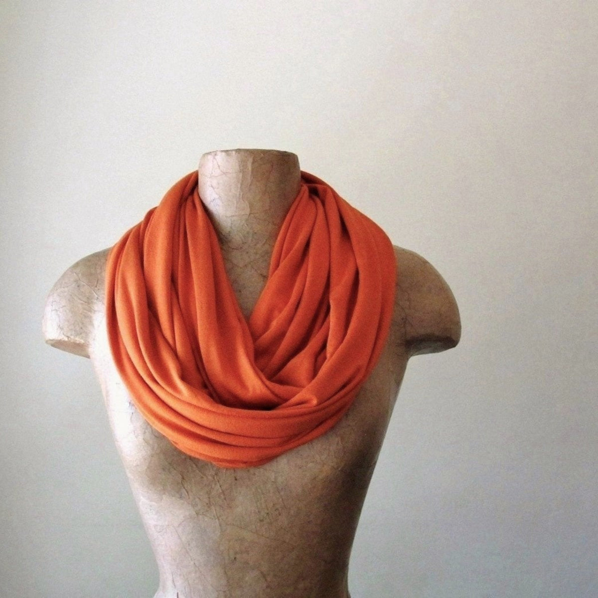 ecoshag orange infinity scarf