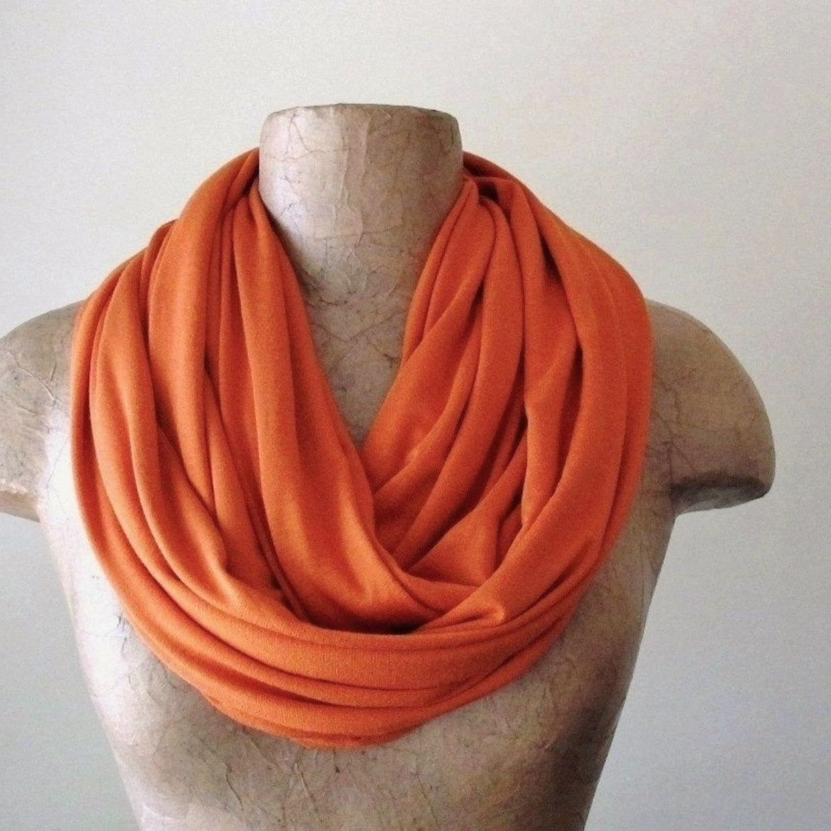 orange infinity scarf by ecoshag
