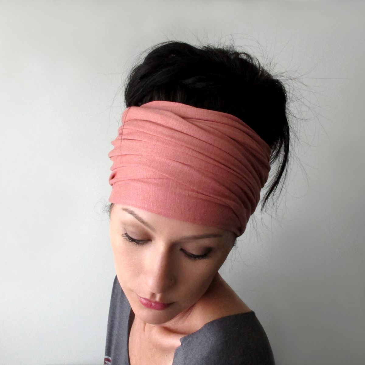 ecoshag sweet peach head scarf