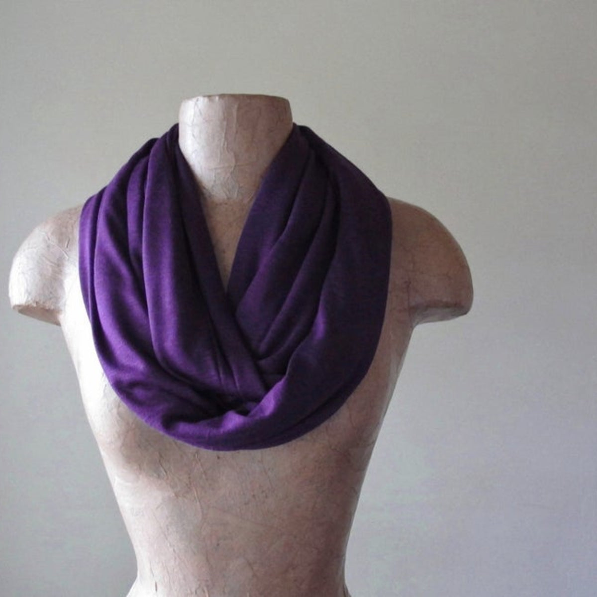 purple infinity scarf
