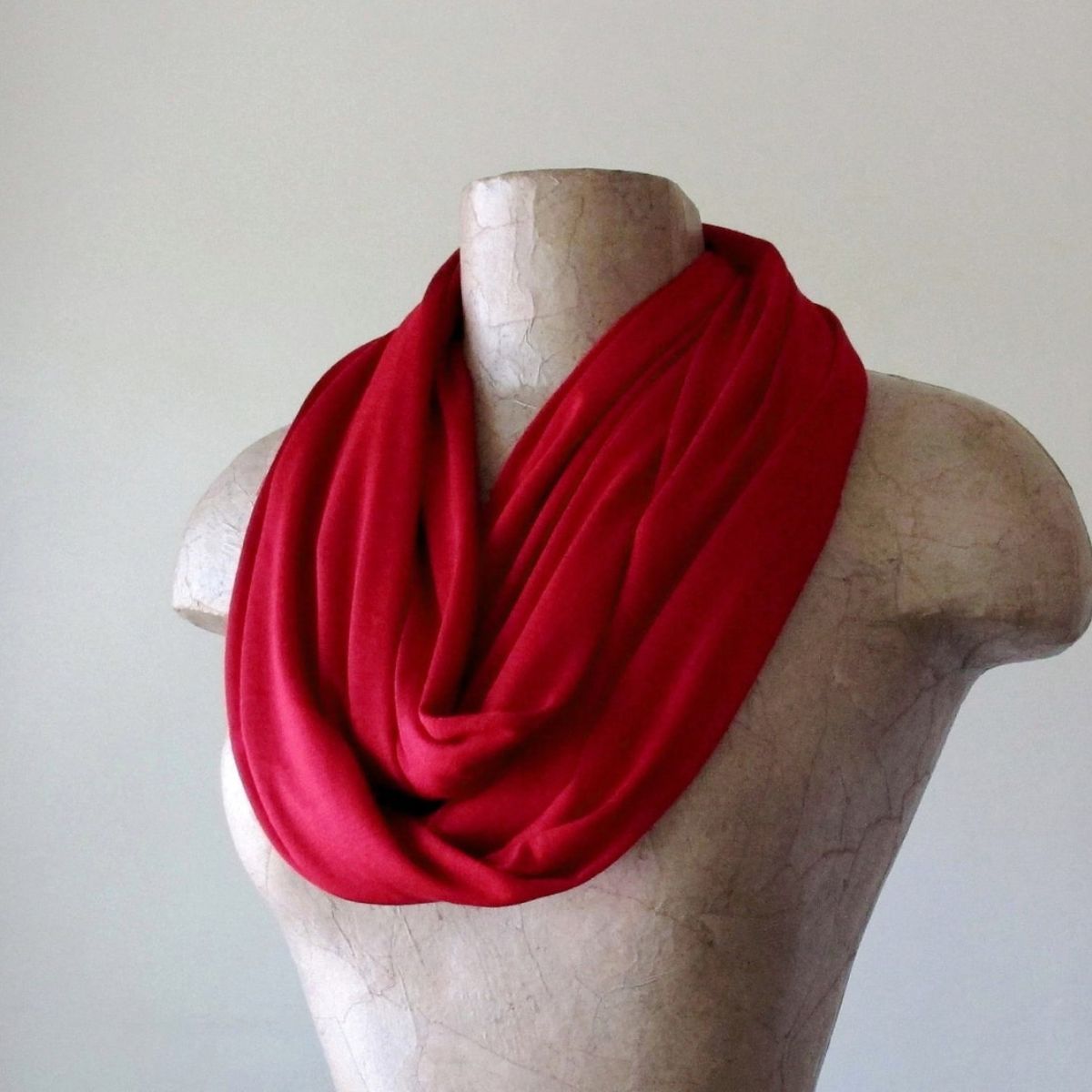 lipstick red ecoshag scarf