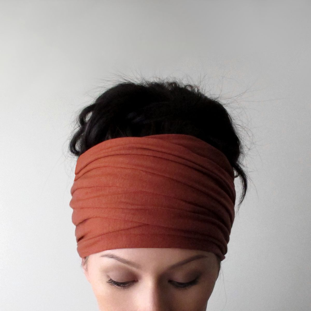 rust ecoshag head scarf