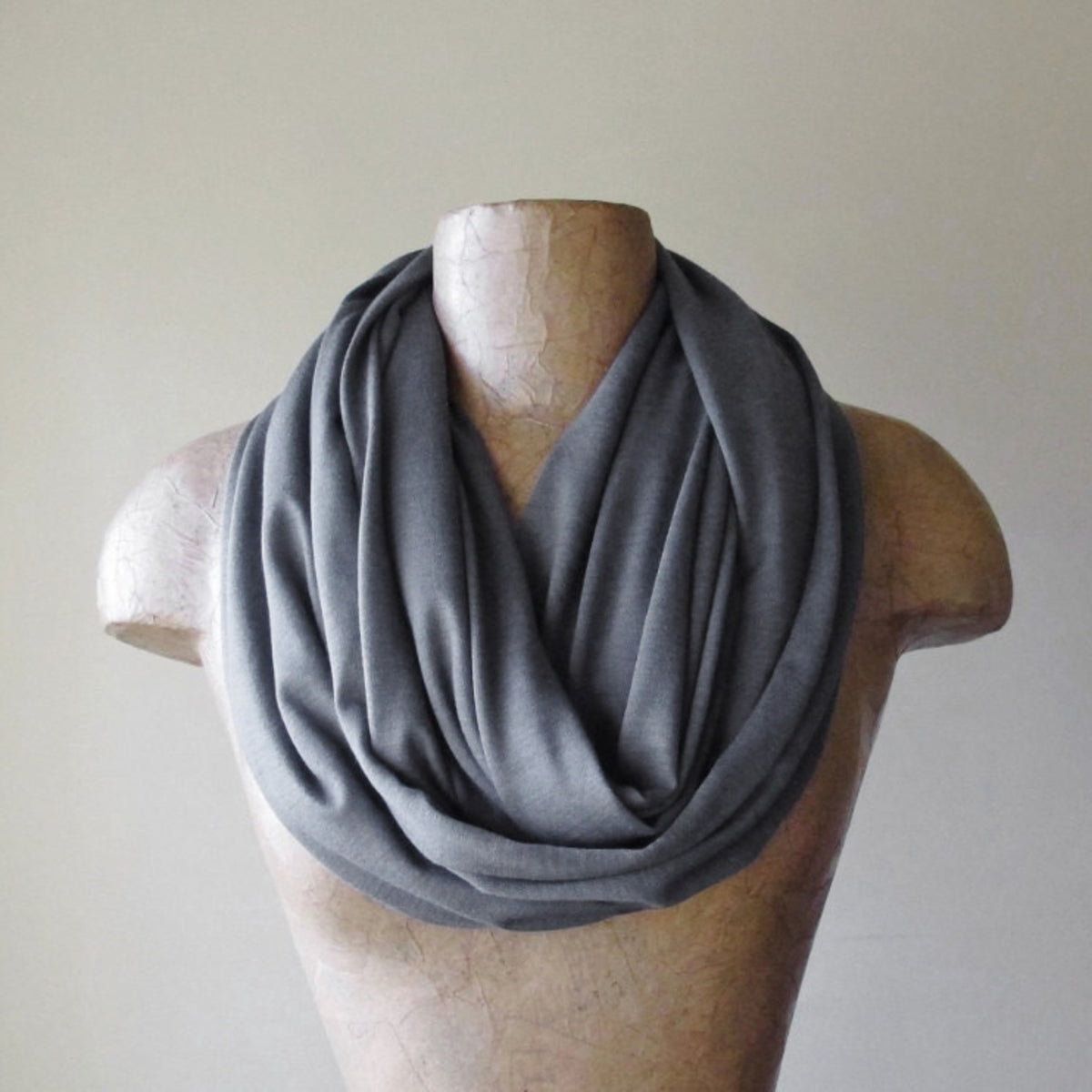 gray ecoshag jersey infinity scarf