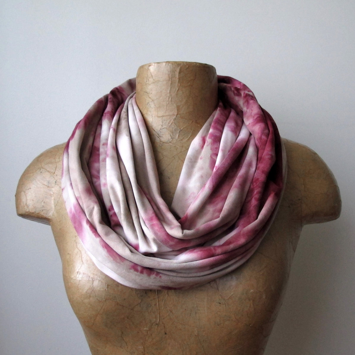 wine tie dye ecoshag scarf