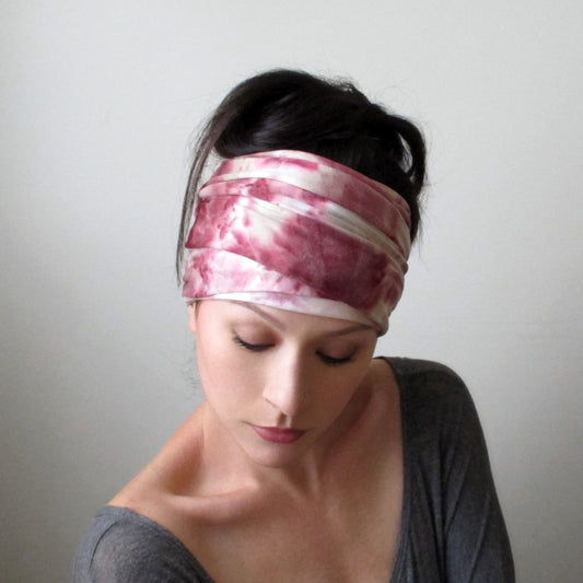 ecoshag wine tie dye headwrap
