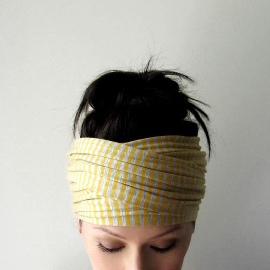 ecoshag striped boho head scarf for women